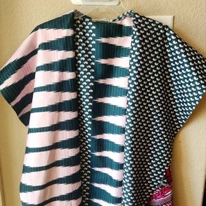 MISSLOOK COVER UP/ JACKET Bright Colors and Patterns XXL Cotton /Polyester